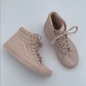Vans Women's High-Top Sneakers - light baby pink monochromatic size 6